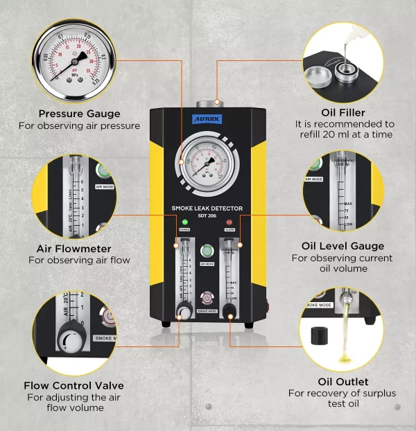 Autool SDT206 – Automotive Smoke Machine - Image 3